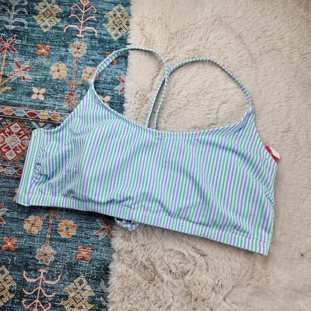 Xhilaration Bikini Multicolor Stripe Swim Top 22W BNWT